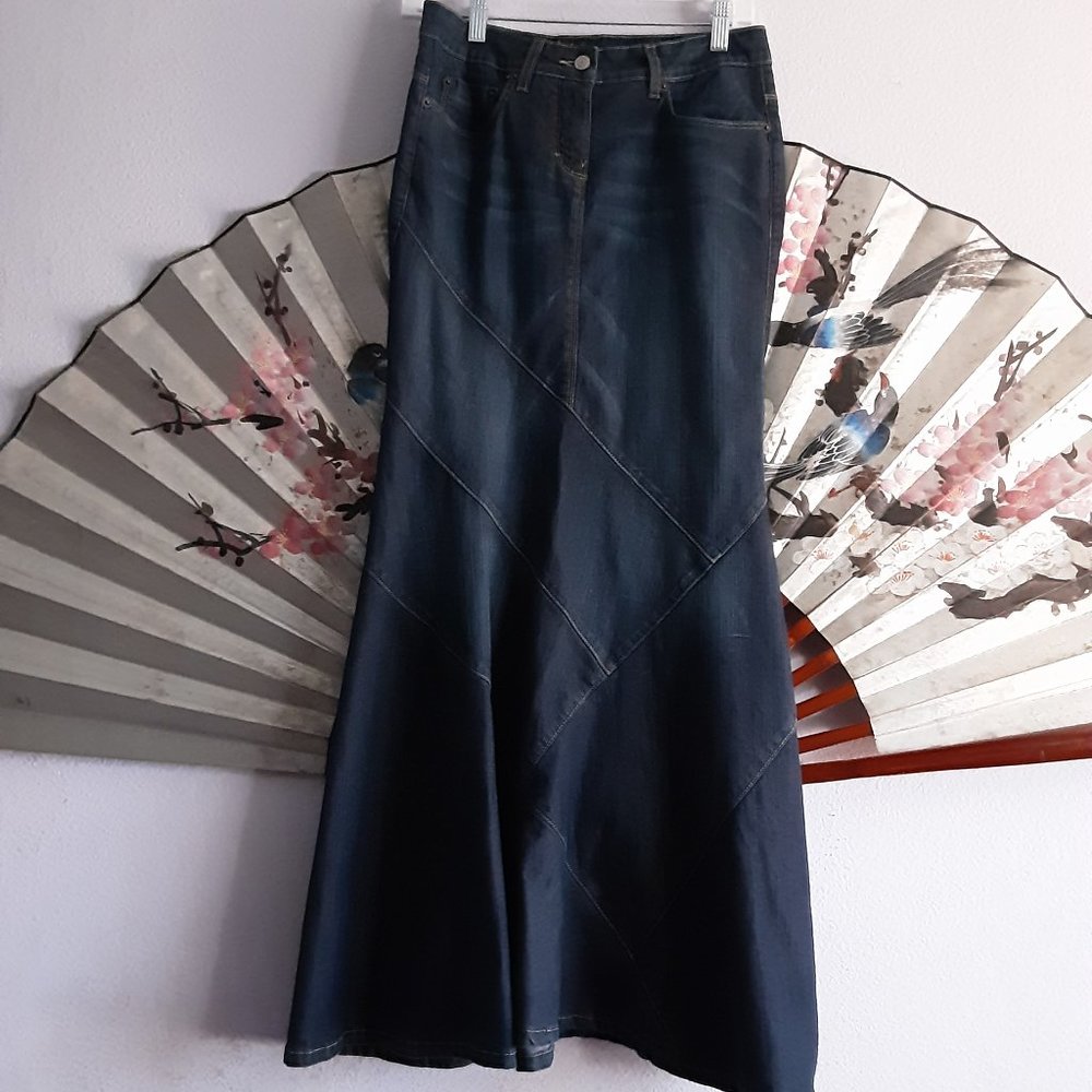 Bebe y2k denim skirt